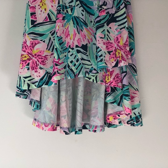 Lilly Pulitzer Rosaline Wrap Dress in Slathouse Soirée Blue Floral Multi Small - Picture 9 of 16
